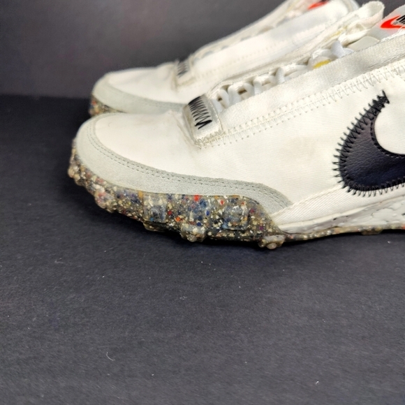 Nike Waffle Racer Crater RARE White Black Sneakers Women's Shoe Size 8 - Picture 2 of 12